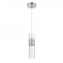  PF57-1LGU-SN - LOLA series 1-Light Satin Nickel GU-10 Pendant