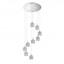  PF61-9LPA-CH - LUSTRA series 9-Light Chrome Pendant Pan