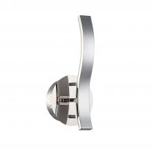  PF8112WLI-CH - WAVE series 12 inch LED Chrome Wall Sconce with Inward light direction