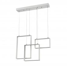  PF93-3LBR-AL - QUADRON 3-Light Aluminum LED Pendant Bar