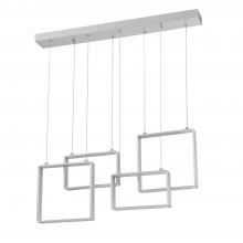  PF93-4LBR-AL - QUADRON 4-Light Aluminum LED Pendant Bar