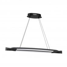  PF9736-BLK - SERPHUS 38 Watt Black Integrated LED Pendant Bar