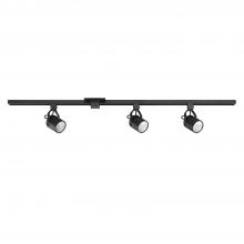  TKLED-45-BLK - 3 cylinder integrated LED Black Track Lighting Kit