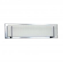  VF2400-4L-CH - Aurora 4-Light Chrome Vanity Light with Linen Glass