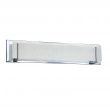  VF2400-5L-CH - Aurora 5-Light Chrome Vanity Light with Linen Glass