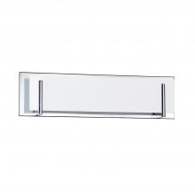  VF2400WH-4L-CH - Aurora 4-Light Chrome Vanity Light with White Glass