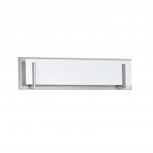  VF2400WH-4L-SN - Aurora 4-Light Satin Nickel Vanity Light with White Glass