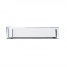  VF2400WH-5L-CH - Aurora 5-Light Chrome Vanity Light with White Glass