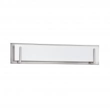  VF2400WH-5L-SN - Aurora 5-Light Satin Nickel Vanity Light with White Glass