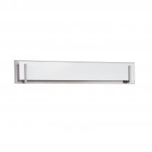  VF2400WH-6L-SN - Aurora 6-Light Satin Nickel Vanity Light with White Glass