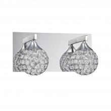  VF4200-2L-CH - CRYS 2-Light Chrome Vanity Light