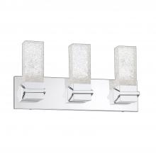  VF9600-3L-CH - ICE 3-Light-LED Chrome Vanity Light