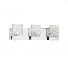  VF9803-3CH - ASTRON 3-Light-LED Chrome Vanity Light with Glass style #3