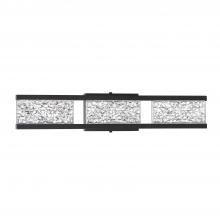  VF9903-1BLK - CALLAVIO 3-Light-LED Black Vanity Light with Glass style #1