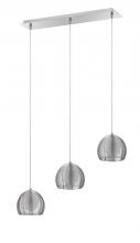  PF46-3LBR-CH - La CAGE series 3-Light Chrome Pendant Bar