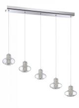  PF52-5LBR-CH - ARIA series 5-Light Chrome Pendant Bar