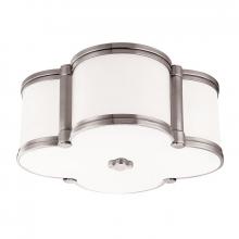  1212-PN - 2-60W Chandler Flush Mount in Polished Nickel 