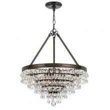  136-VZ - 6 Light Vibrant Bronze Calypso Chandelier