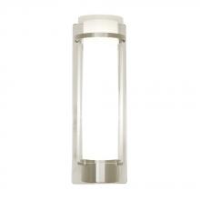  DVP9063BN-OP - One Light Buffed Nickel Half Opal Glass Wall Light