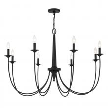  1-1202-8-89 - Stonecrest 8-Light Chandelier in Matte Black