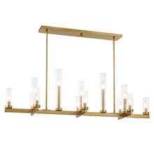  1-2636-13-322 - Carina 13-Light Linear Chandelier in Warm Brass