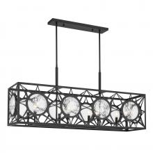  1-5066-8-89 - Balfour 8-Light Linear Chandelier in Matte Black