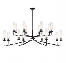  1-8862-16-89 - Baker 16-Light Chandelier in Matte Black