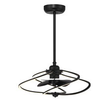  24-FD-945-89 - Hydra LED Fan D'Lier in Matte Black