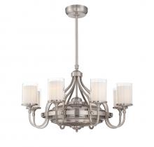  36-329-FD-SN - Etesian 8-Light Fan D'Lier in Satin Nickel