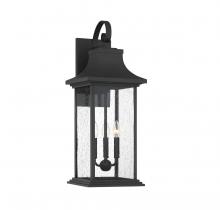  5-452-BK - Hancock 3-Light Outdoor Wall Lantern in Matte Black