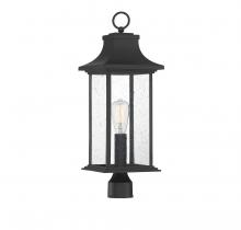  5-454-BK - Hancock 1-Light Outdoor Post Lantern in Matte Black