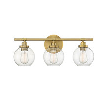  8-4050-3-322 - Carson 3-Light Bathroom Vanity Light in Warm Brass