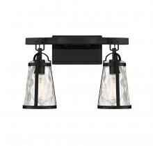  8-560-2-BK - Albany 2-Light Bathroom Vanity Light in Black