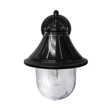  123010 - Orion Solar Light with GS Solar LED Light Bulb - Wall Mount - Black Finish