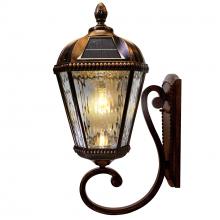  98B110 - Royal Bulb Solar Lamp - Wall Mount - Brushed Bronze Finish