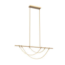  LP317448VB - Aryas 48-in Vintage Brass LED Linear Pendant