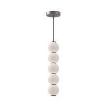  PD531515BNOP - Bijou 5-in Brushed Nickel/Opal Matte Glass LED Pendant