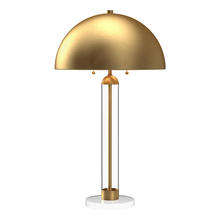  TL565019BG - Margaux 18-in Brushed Gold 2 Lights Table Lamp