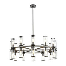  CH309024UBCG - Revolve Clear Glass/Urban Bronze 24 Lights Chandeliers