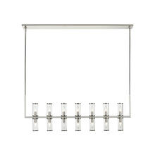  LP309077PNCG - Revolve Clear Glass/Polished Nickel 14 Lights Linear Pendant