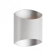  601471WH-LED - Single Lamp Led Wall Sconce With Either A Flat Black With Fine Gold Interior Or White With Sleek