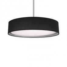  PD7920-BK - Round Led Flush Mount With A Refined Hand Tailored Textured Fabric Shade Available In Beige,