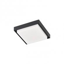  EC34507-BK - Rectilinear Cast Aluminum Body And FrameLightly Textured Powder-Coat FinishSquare Opal Polymeric