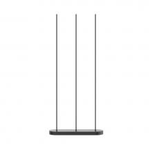  FL46948-BK - The Reeds Floor Piece Features A Single, Or Multiple Elegantly Minimal Wands, Casting A Soft