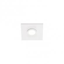  FM4209-WH/WH - Low Profile Flush Mount Wall Or Ceiling Mounted Lighting Fixture With Single 1200 Lumen Led