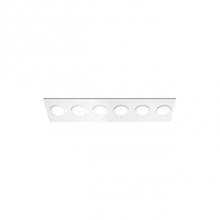  FM4235-WH/WH - Low Profile Flush Mount Wall Or Ceiling Mounted Lighting Fixture With Four 1200 Lumen Led Sources