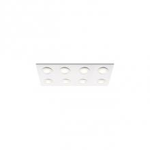  FM4425-WH/WH - Low Profile Flush Mount Wall Or Ceiling Mounted Lighting Fixture With Eight 1200 Lumen Led