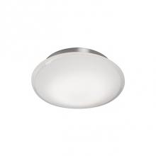  FM7511-BN - Classy Retro Led Flush Mount With Segmental Shaped Glass. The Glass Is Uniquely Designed With