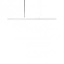  LP11262-WH - Clean, Crisp Design This Linear Minimal Pendant Hangs From Two Cable Points In The Middle Of The