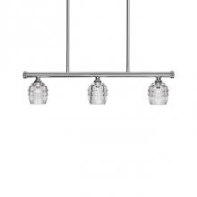  LP52128-CH - Vintage But Modern Led Linear Pendant Complements Any Room Which Is Resides. Spaced Evenly Across